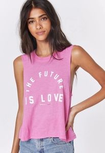 NWT Spiritual Gangster Future is Love Crop Tank